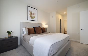 Luxury vinyl plank flooring plus plush carpeting in bedrooms